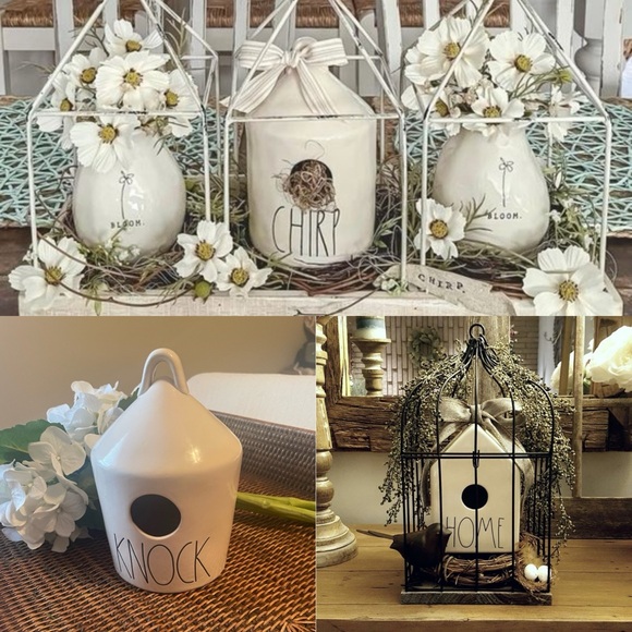 Rae Dunn bird house - Picture 2 of 6